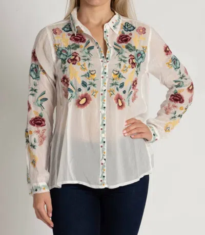 Johnny Was Tifany Blouse In White