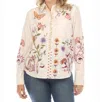 Johnny Was Toni Relaxed Pocket Shirt In Plaid In Neutral