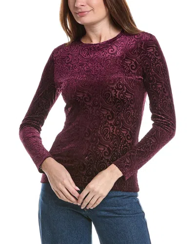 Johnny Was Tova T-shirt In Burgundy