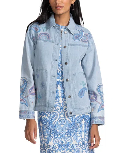 JOHNNY WAS JOHNNY WAS TRAPUNTO DENIM CHORE JACKET