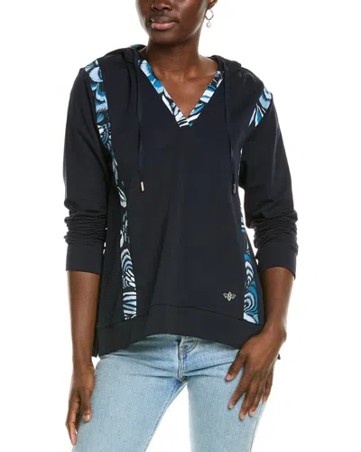 Johnny Was Travel Hoodie In Blue