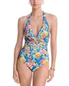 Johnny Was Twisted Keyhole Swimsuit In Pauline
