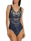 Johnny Was V-neck Tank One Piece In Supernova In Multi