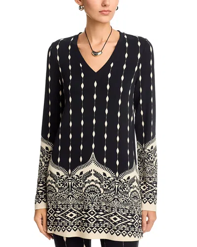 Johnny Was V Neck Tunic In Multi