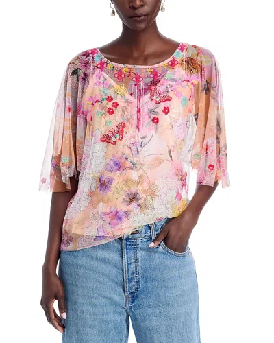 Johnny Was Valentina Mesh Top