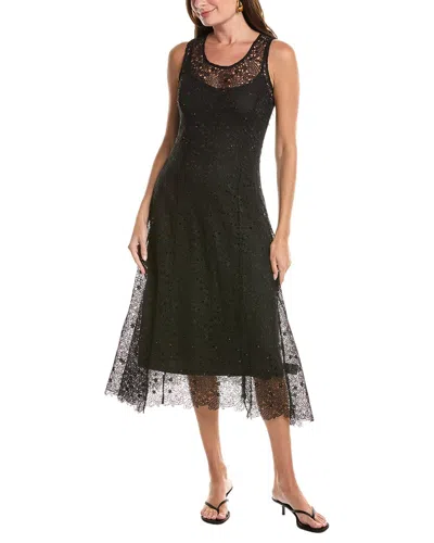 Johnny Was Vanti Lace Midi Dress In Black