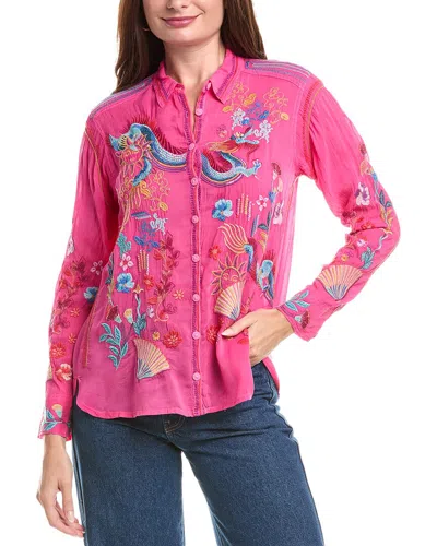 Johnny Was Velouria Blouse In Pink