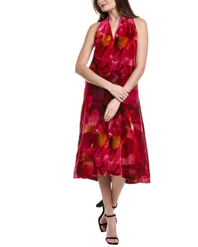 Johnny Was Velvet Midi Dress In Multi