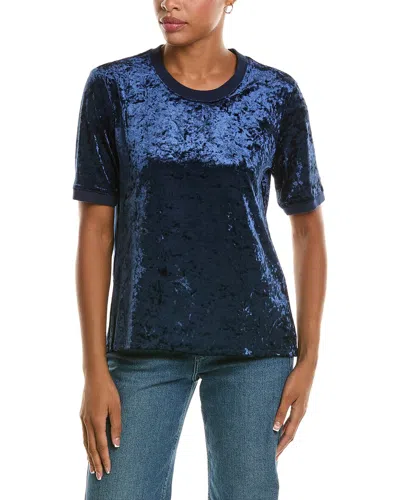 Johnny Was Velvet T-shirt In Blue