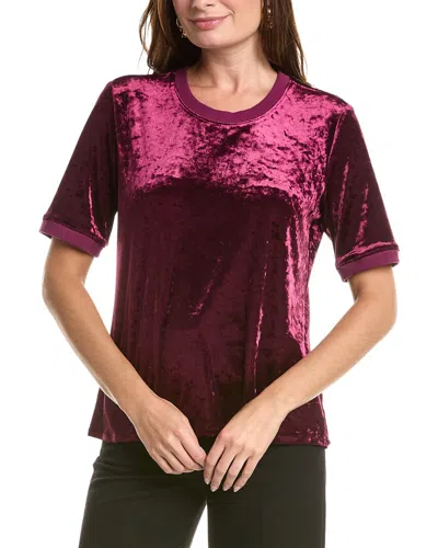 Johnny Was Velvet T-shirt In Purple