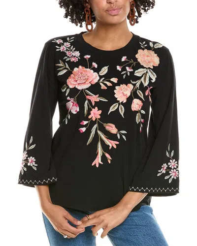 Johnny Was Vienna T-shirt In Black