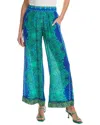 Johnny Was Villa Silk Pant In Green