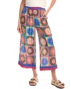 Johnny Was Villa Silk Pant In Red