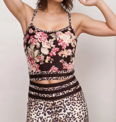 Johnny Was Vintage Rose Bee Active Cami Sports Bra In Multi