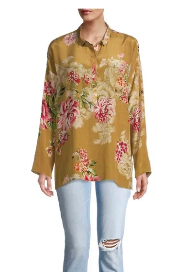 Johnny Was Vintage Rose Mara Blouse In Multi In Brown