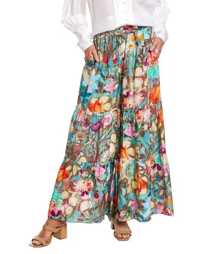Johnny Was Violetta Pant In Nurto Meadows Print In Green
