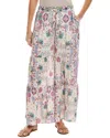 Johnny Was Violetta Printed Pant In Greenridge Scarf Print In Green