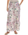 Johnny Was Violetta Printed Pant In Greenridge Scarf Print In Multi