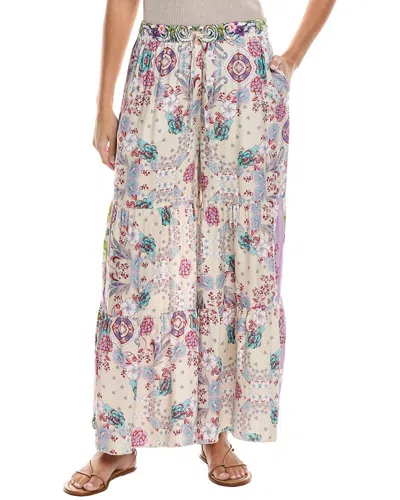 Johnny Was Violetta Printed Pant In Greenridge Scarf Print