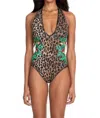 Johnny Was Vivianne Plunge One-piece In Multi In Multi