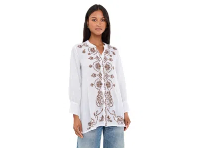 Johnny Was Voyager Tunic Women's Clothing White: Md