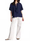 Johnny Was The Wide Leg Trouser In White In White