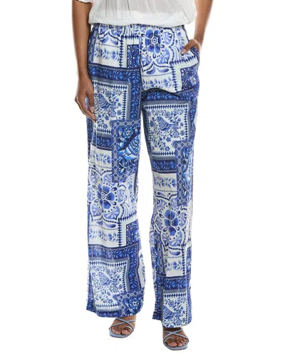 Johnny Was Wide Leg Pant In Blue
