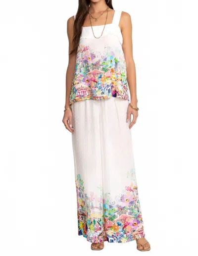 Johnny Was Wide Leg Pant In Spello In White