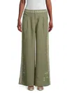 Shop Johnny Was Wide Leg Pleat Pant Catia In Tortoise