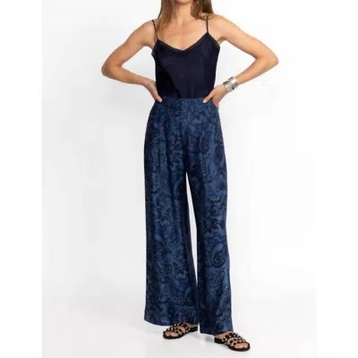 Johnny Was Wide Leg Pleat Pant In Zoia In Multi