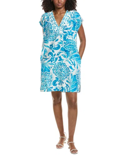 Johnny Was Wide Placket Dolman Dress In Multi