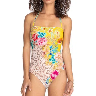 Johnny Was Wildflower One Piece In Multi In Yellow