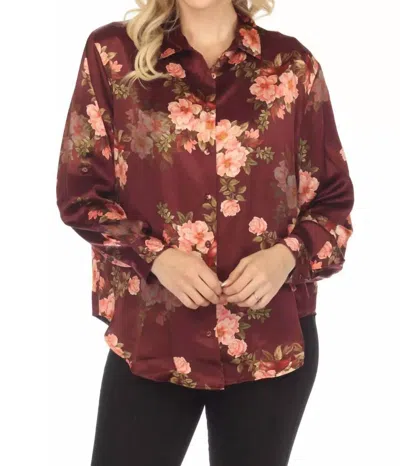 Johnny Was Winonna Silk Shirt In Multi