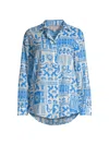 JOHNNY WAS WOMEN'S ACANTHA PRINTED BUTTON-UP SHIRT