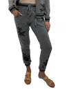Johnny Was Women's Addison Rib Detail Jogger In Dark Heather In Gray