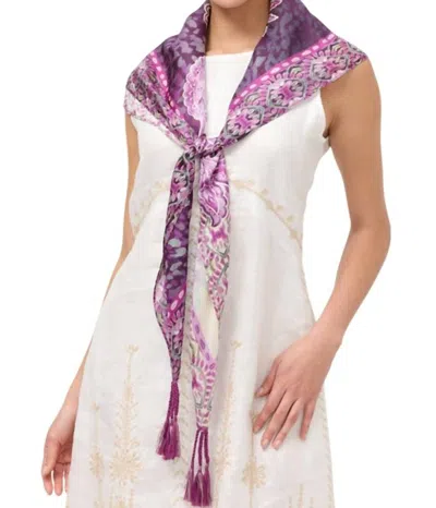 Johnny Was Women's Anzio Silk Scarf In Purple/white In Multi