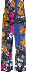 Johnny Was Women Archimal Cap Sleeve Crop Pajama Set Multicolor