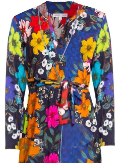 Johnny Was Women Archimal Floral Print Cotton Modal Sleep Robe In Multi