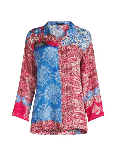 Johnny Was Slim Audrey Tunic In Maybourn Scarf In Multi