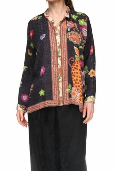 Johnny Was Women's Audrey Oversized Shirt In Black Multi