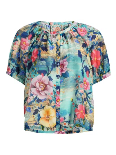 Johnny Was Women's Avah Chemis Floral Button-front Shirt In Multi