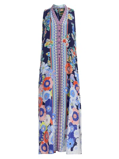 Johnny Was Women's Banksia Floral Silk Maxi Dress In Multi