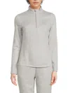 Johnny Was Women's Bee Active Mock Neck Pullover In Gray