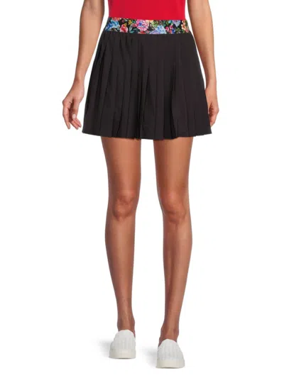 Johnny Was Women's Bee Active Pleated Tennis Skirt In Black