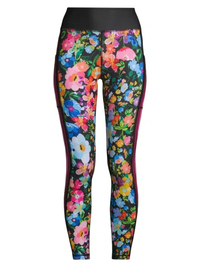 Johnny Was Women's Bee Active Wild Bloom Floral Leggings In Neutral