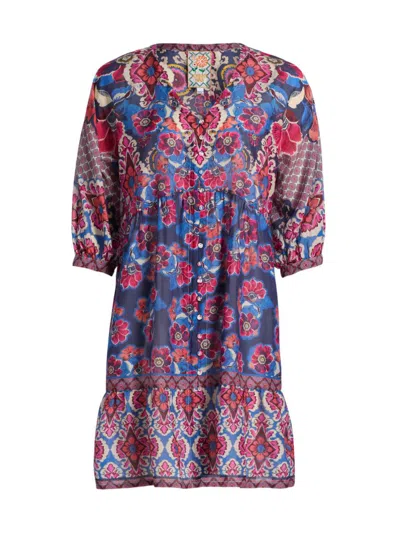 Johnny Was Women's Bletilla Cotton-silk Minidress