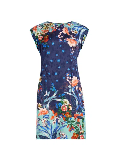Johnny Was Women's Carice Printed Jacquard Minidress In Blue