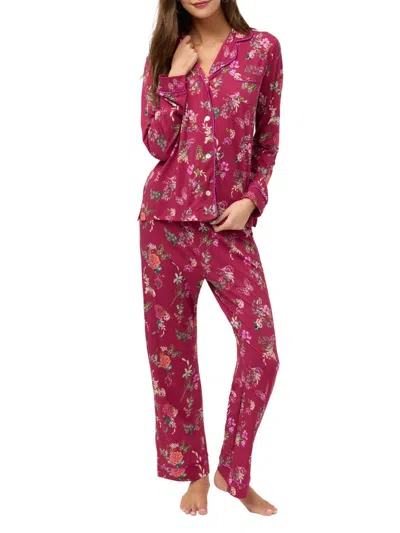 Johnny Was Women's Carly Floral Cotton-blend Pajamas In Pink