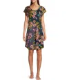 JOHNNY WAS WOMEN'S DELFINO CAP SLEEVE SLIP DRESS IN MULTI