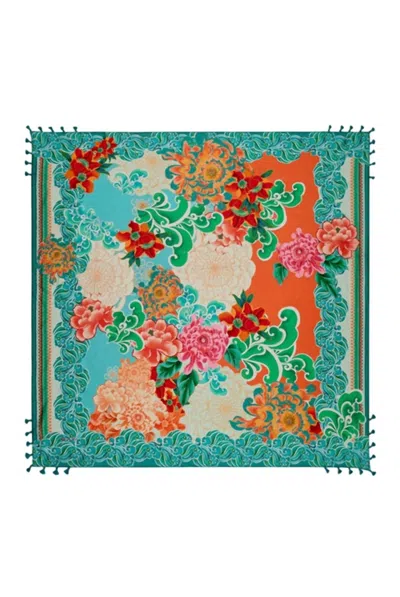 Johnny Was Women's Edenia Silk Scarf In Green Multi